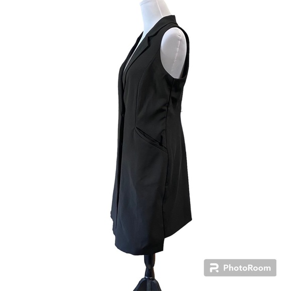 GIANNI Bini Stephanie black dress sleeveless NWT size large - Picture 7 of 14